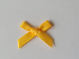 3cm Satin Bows, Yellow Gold