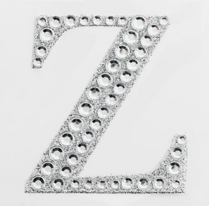 5cm Self Adhesive Diamante  Letter Z