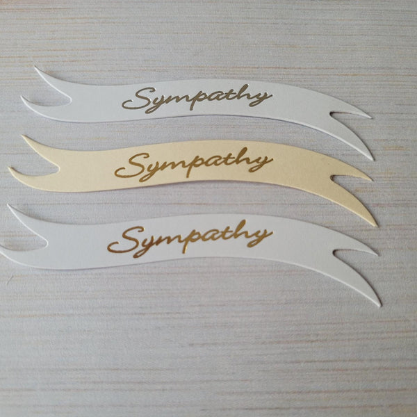 Banners - Sympathy. Mixed pack of 30