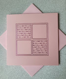 Card blanks and envelopes, 6" square, hot foil printed "Its a Boy/Girl"