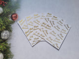 Printed text panels - Happy Christmas