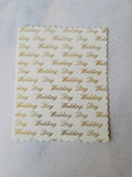 Printed Text panels - Wedding Day