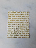 Printed text panels - Best Wishes