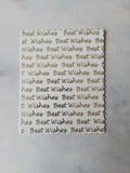 Printed text panels - Best Wishes