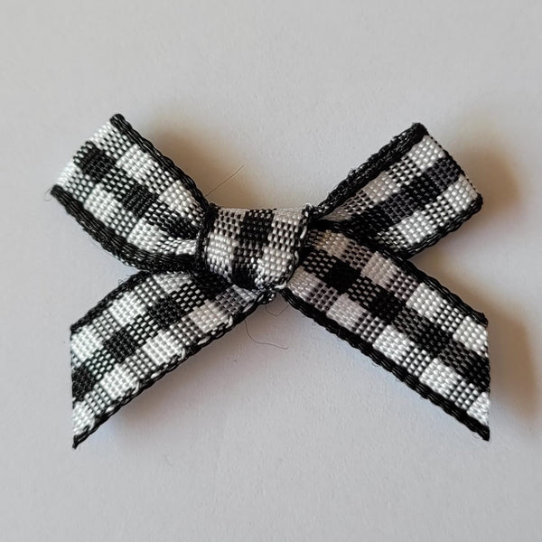 3cm Gingham Bows