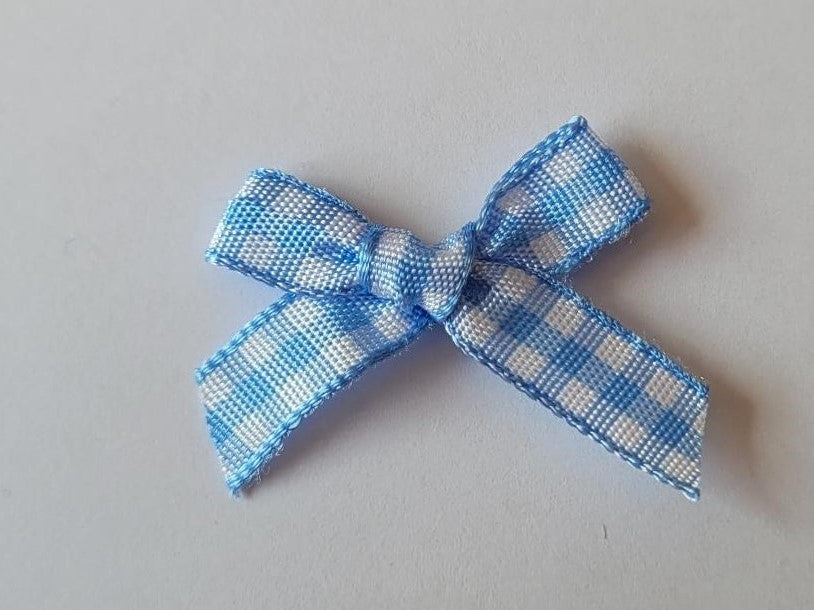 3cm Gingham Bows