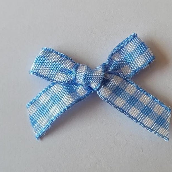 3cm Gingham Bows
