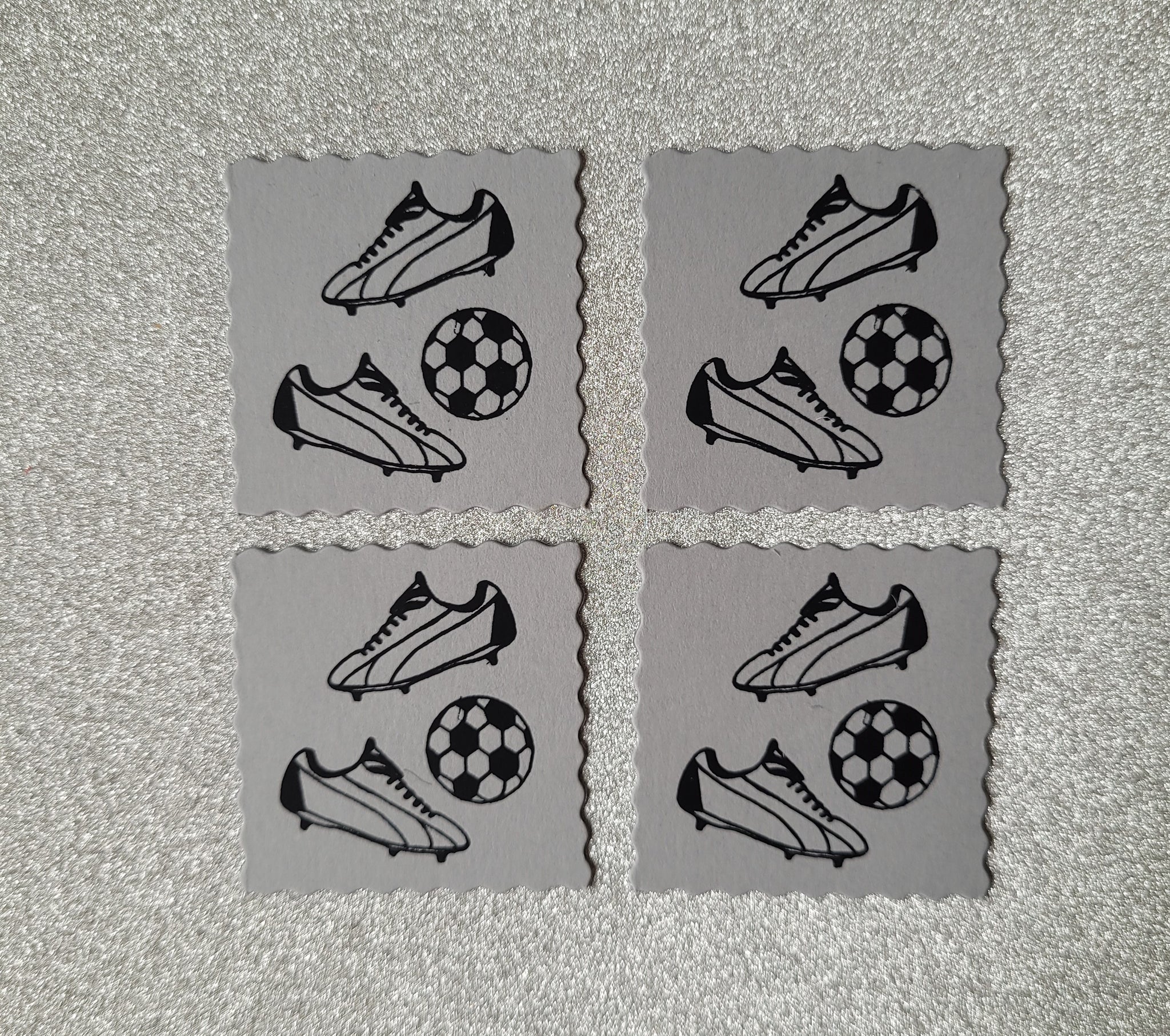 Football deckle squares