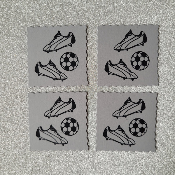 Football deckle squares