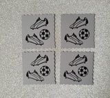 Football deckle squares