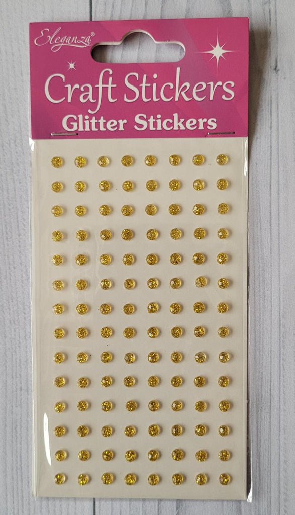 Eleganza Self Adhesive Glitter Number Stickers Embellishments