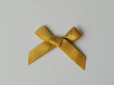 3cm Satin Bows, Silver/Gold