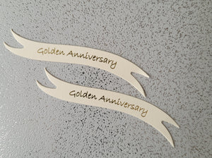 Banners - Silver, Ruby, Golden Anniversary