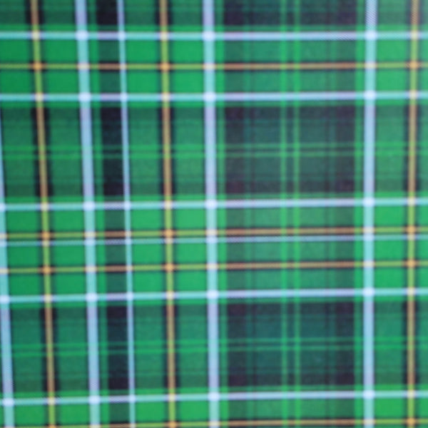Background card - Green tartan pattern