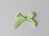 3cm Satin Bows, shades of Green