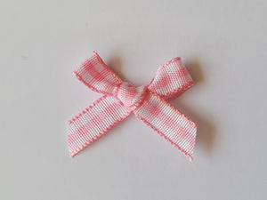 3cm Gingham Bows