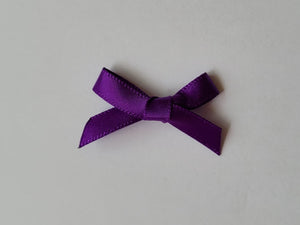 3cm Satin Bows, shades of Purple