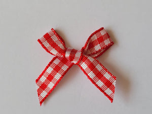 3cm Gingham Bows