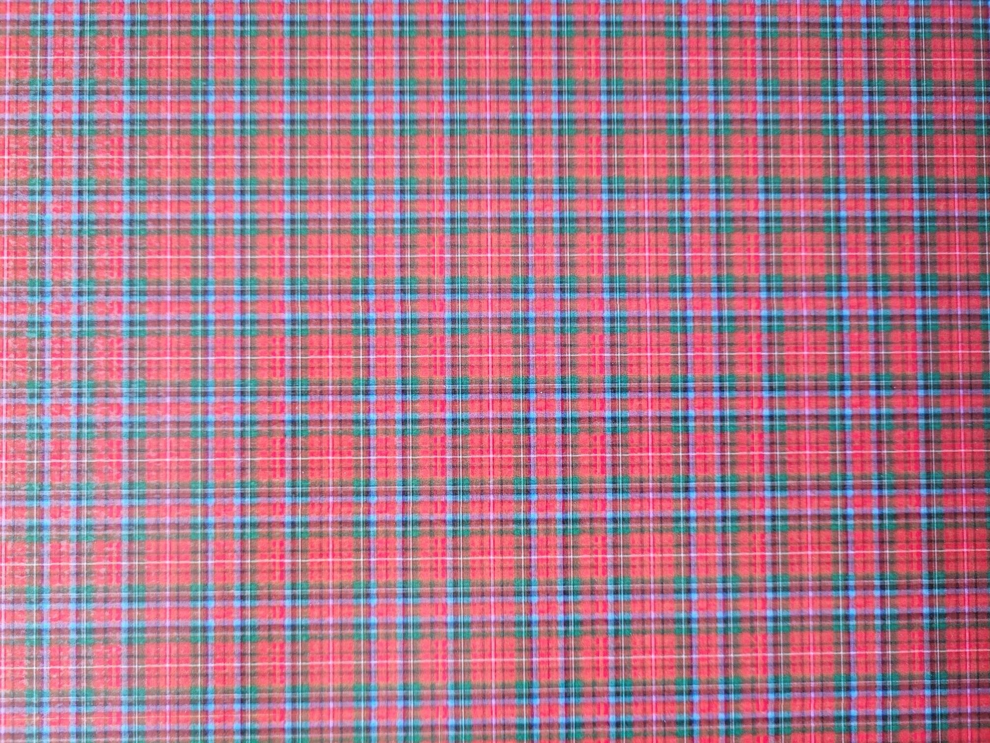 Background card - Red tartan print