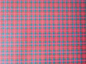 Background card - Red tartan print