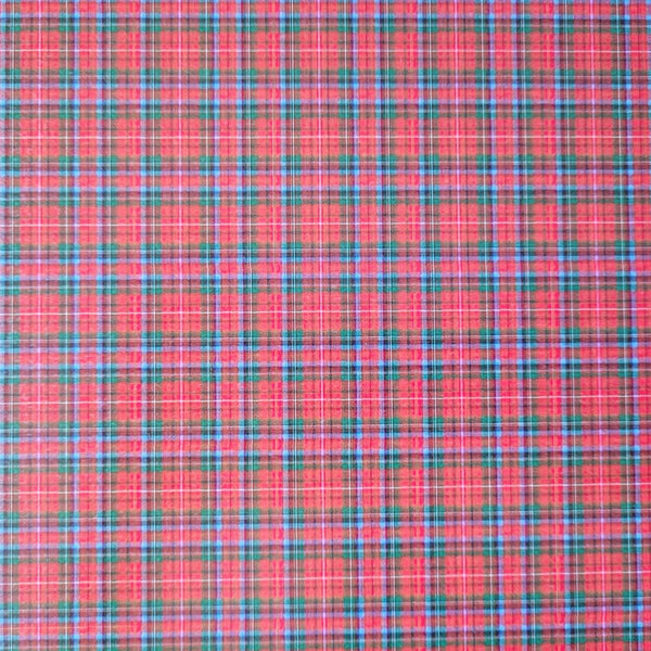 Background card - Red tartan print