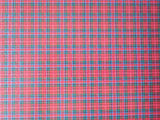 Background card - Red tartan print