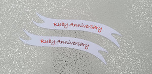 Banners - Silver, Ruby, Golden Anniversary