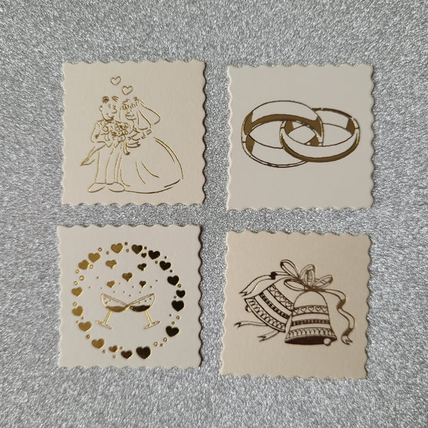Wedding deckle squares