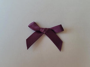 3cm Satin Bows, shades of Purple