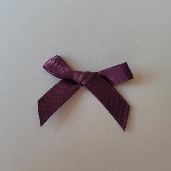 3cm Satin Bows, shades of Purple