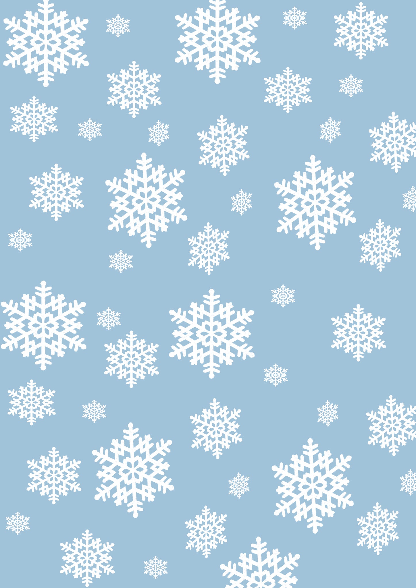 Background card - Snowflake print - Pack of 3