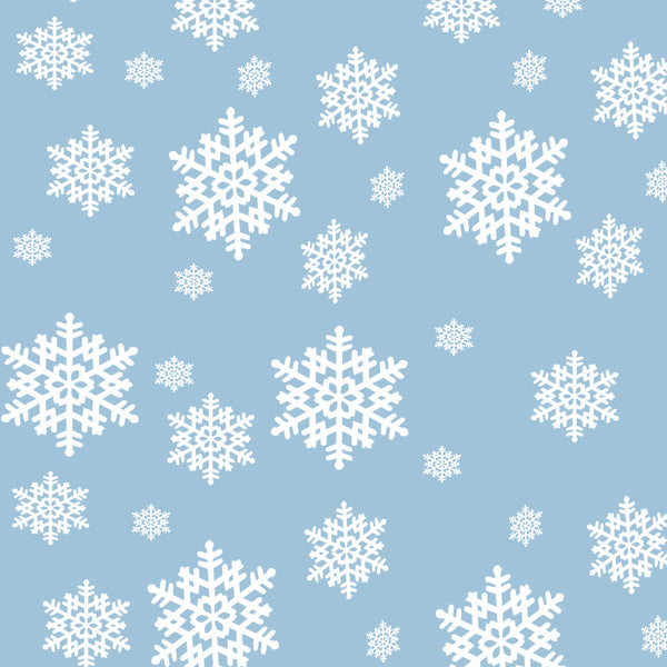 Background card - Snowflake print - Pack of 3