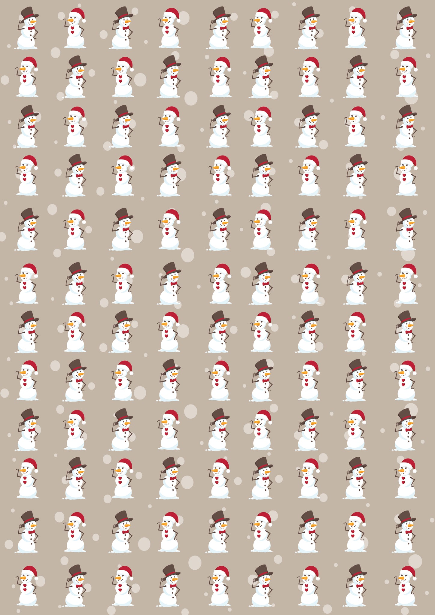 Background card - Snowman print