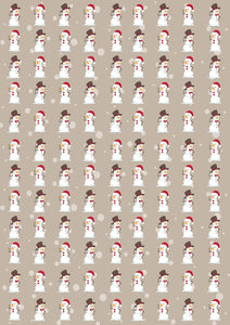 Background card - Snowman print