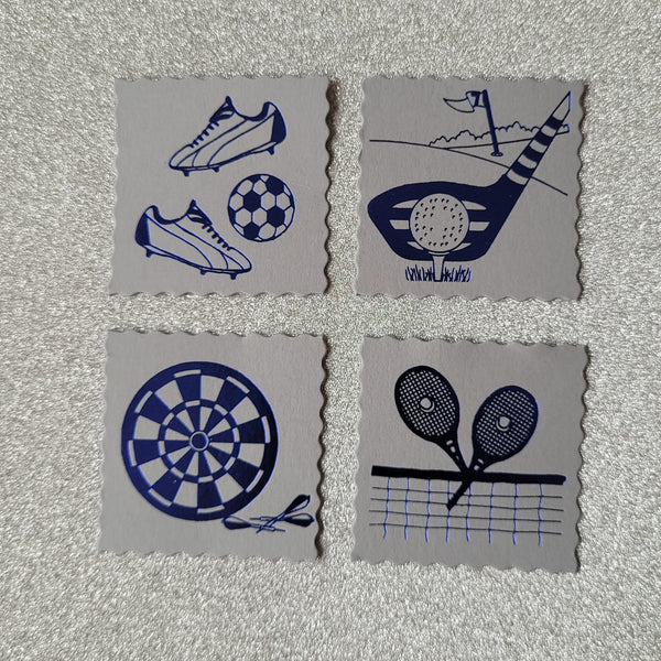 Sports deckle squares